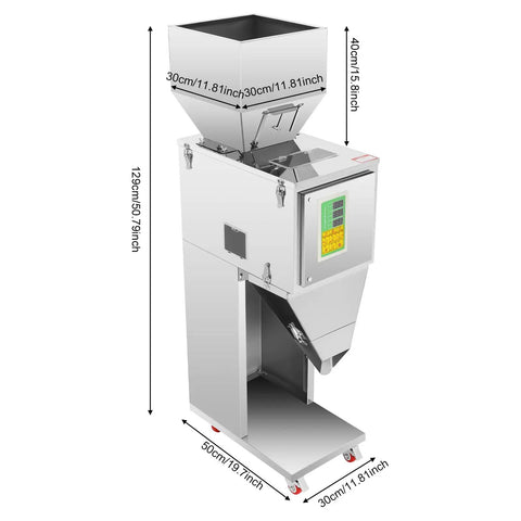 Heavy Duty Automatic Powder Filling Machine For Grain And Flour Packets Stainless Steel Capsule Bagger Adjustable 110V Rate handles bulk supplies.