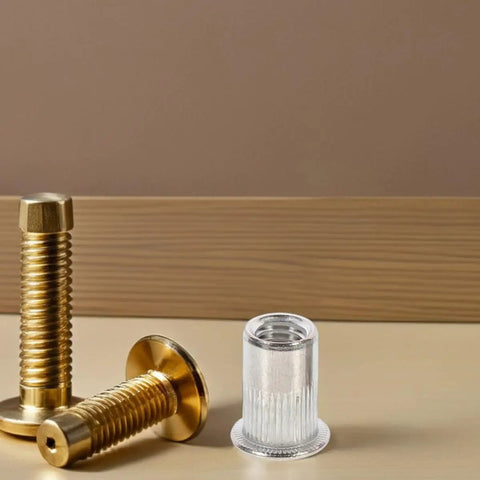 70 Piece M5 Stainless Steel Flat Head Rivet Nut Kit With Threaded Inserts Built For Heavy Duty Strength And Quick Install
