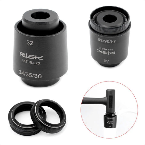 4 In 1 Fork Dust Seal Installation Tool For Bike Suspension Forks DIY Ready Driver And Wiper Guide for 32–36mm forks