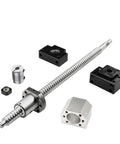 Top Rated RM1605 SFU Ballscrew Kit With C7 Ground Ends Machined Lengths From 250 To 1550mm Plus Nut Housing And Coupler For Router Machine Build, ballscrew kit