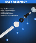 Universal Camshaft Bearing Tool Kit For Easy Installation And Removal With Case Fits 1.1 To 2.69 Inch Bearings branding