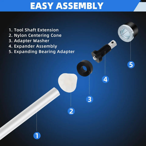 Universal Camshaft Bearing Tool Kit For Easy Installation And Removal With Case Fits 1.1 To 2.69 Inch Bearings branding