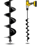 Heavy Duty 3 Inch By 24 Inch Garden Auger Drill Bit For Planting And Post Hole Digging With Upgraded Spiral Design Solid Shaft