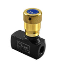 Heavy Duty Hydraulic Flow Control Needle Valve for Single Direction Shutoff, 5000 PSI, Carbon Steel, NPT, Three Eighths Inch Ports