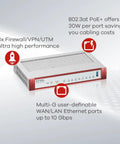 Heavy Duty Enterprise Firewall With Slick Ai Threat Hunting And Complete Utm Shielding For Up To 500 Network Users Offering Poe Plus Connectivity Offline Setup Tools And A Nifty Two Year Gold Security Bundle Included Today, featuring multiple Ethernet ports and PoE+ functionality.