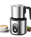 Barista Quality Home Milk Frother And Warmer With Heating Function Four In One Hot And Cold Foam Maker 24 Oz Detachable Stainless Steel Jug