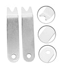 Two metal tools from Five Piece Quadcopter Prop Removal Tool Kit For Hexacopters And Drones Easy Disassembly And Maintenance.