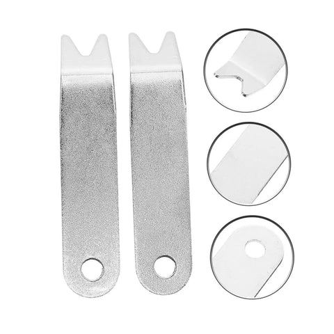 Two metal tools from Five Piece Quadcopter Prop Removal Tool Kit For Hexacopters And Drones Easy Disassembly And Maintenance.