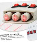 Three Piece Physics Experiment Set With Ray Box Optics Lab Light Source For Refraction And Linear Light Experiments Kit