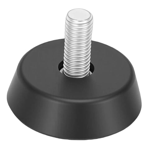 Heavy Duty 4 Pack Furniture Levelers with Threaded Galvanized Steel and Rubber Anti Slip Feet for Tables Chairs Sofas
