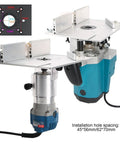 Killer Aluminum Router Table Insert Plate With Sharp Precision Scales And Ridiculously Sturdy Push Ruler on a router system.