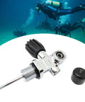 Heavy Duty High Pressure Valve For Scuba Tanks 3000 PSI 250 Bar 3 4 14NPS Reducing Valve Stainless Steel With Shock Rubber Grip And Relief Port
