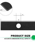6 Pack 8x2 Inch Edger Blades With 1 Inch Center Hole Replacement For Lawn Edgers Compatible With Echo Stihl Ryobi And Maruyama Eco Friendly Durable Stainless Steel Pro Grade Tough As Nails, 8x2x0.12 in blade dimensions