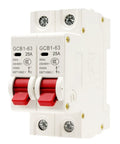 Super Rugged Manual Dual Power Transfer Switch Circuit Breaker 1P 2P Quick Gen Swaps Like A Champ For Garage Shop 6A To 63A Amps