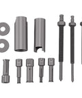 Heavy Duty 9 To 23mm Motorcycle Bearing Puller Internal Extractor Tool Kit High Strength Steel Build For Durable Service Ensuring Even Force Distribution During Removal Process To Protect Frame Integrity And Engine Block For Pro Shop Mechanics, steel parts set