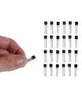 Hand holding transistor from All Purpose Transistor Assortment Kit With 400 Pieces, 20 Popular PNP NPN Bipolar And Power Transistors
