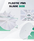 Quiet Bathroom Exhaust Fan Motor Kit For 50 CFM Fans With 3000 RPM 120V Replacement Universal Fit For Nu Tone Models plastic fan blade size