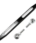 Adjustable Black Shifter Linkage For Harley Touring Bikes, CNC Billet Aluminum Gear Shift Rod, Fits Road King Softail Dyna Electra Glide Road Glide 1980 To 2024, Smooth Shifts, Durable, Badass Performance black 13-inch linkage with mounting hardware
