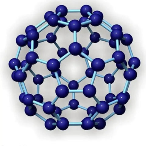 Model of molecular structure; Ultra Pure Fullerene C60 Powder 1 Gram 99.96 Percent High Purity Research Grade for Skincare use