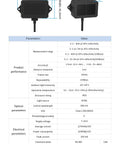 Technical specifications of Upgraded 40m Lidar Sensor For Drones And Robots With Single Point Ranging CAN Version Wide 7 To 30V Input