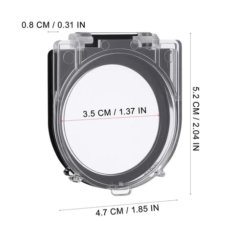 Clear Push Button Switch Cover Protector For Computers And Home Appliances To Keep You From Accidental Shutdowns, 5.2x4.7cm
