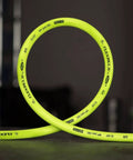 All Weather 1/2 Inch By 50 Ft Hybrid Air Hose With 1/2 Inch MNPT Fittings, Heavy Duty, Lightweight, ZillaGreen coiled view