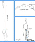 10 Pack One Quarter Inch Quick Release Pins With Lanyard To Prevent Loss For Bimini Tops And Boat Poles 316 Stainless Steel Marine Hardware For Yachts And Sailboats, 1/4 inch pin