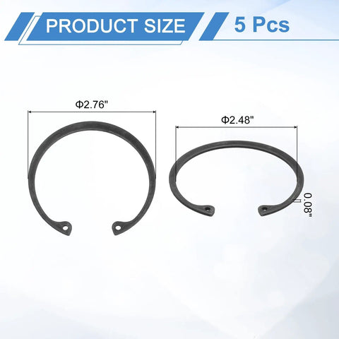 Top Shelf Heavy Duty Internal Retaining Ring Circlip Forged From Tough 65Mn Spring Steel For Seamless Axial Locking And Genuinely Rock Solid Performance On Every Home Or Garage Repair Job