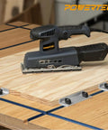 Workhorse T Track Stop Kit For Woodworking And Routing Including 2 Long Stops, 2 Short Stops, 2 Inline Stops, Sander Setup