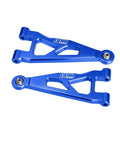 Arrma One Sixteenth Mini Kraton 3S Front Lower Suspension Arms Beefed Up Aluminum 7075 T6 Upgrade Blue