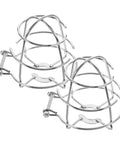 Heavy Duty Stainless Steel Fire Sprinkler Head Guard And Top Tier Protective Cage for overhead units, showing curved mesh design.