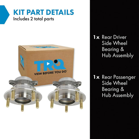 Rear Wheel Bearing And Hub Assembly Set 2 Piece Kit For 2016-2022 Honda Civic And 2019-2022 Insight shown with packaging