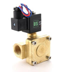 Beefy Heavy Duty Brass Electric Solenoid Valve Three Quarter Inch High Pressure 12 VDC Normally Closed for Gas Diesel Kerosene Air