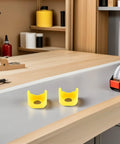 Yellow Emergency Stop Button Cover Kit For Control Panels And Push Button Switches With 22mm Mounting Hole High Visibility Waterproof Durable Plastic Protector To Prevent Accidental Presses, two covers