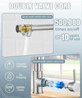 RV Kitchen Faucet With Soap Dispenser And Pull Down Sprayer, spray and stream mode switch valve core details