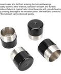 Four protective covers for Boat Trailer Bearing Kit For 4 And 5 Hub Bearings With Protective Covers Marine Grade Stainless Steel Bearings