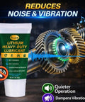 Lithium Grease 1 Oz High Temp Waterproof For Extreme Heat And Wet Conditions tube next to gears reducing noise and vibration