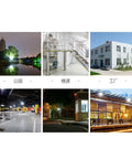 JUDYSSY Home Led Floodlight illuminating various outdoor areas including gardens, corridors, and industrial settings.