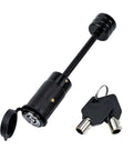 Heavy Duty Trailer Hitch Lock Pin One Quarter Inch Diameter Two And One Half Inch Long For Truck Car Boat RV Fits Class III And IV Hitches Anti Theft Towing Lock With Easy Install And Durable Steel Construction showing pin and keys