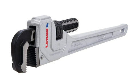 Ultralight Aluminum Pipe Wrench 18 Inch Pro Grade With Forged Wide Jaws, High Torque, I Beam Design, ergonomic handle.
