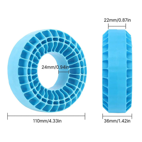Silicone Rubber Inserts For RC Crawlers 118 To 122 Mm Wheel Tires With 4.75 Inch Outer Diameter Blue Medium Hardness Waterproof