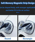 Slick Magnetic EV Charger Cover For Jeep Wrangler 4xe, showcasing round and rectangular shapes for custom fit on vehicle surface.