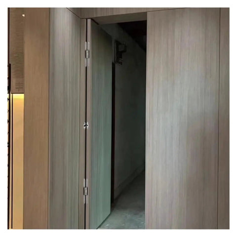 Wooden door with self closing door closer kit with hidden concealed hinges for no fuss quiet smooth auto closure and invisible door hinge system delivering hands free closing for any interior or exterior door.