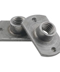 15 Pack Heavy Duty M6 T Shaped Weld Nuts For Furniture Frame Assembly Industrial Grade Rust Proof Steel Positioning Fasteners close-up view.