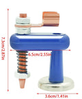 Heavy Duty Magnetic Welding Ground Clamp Tool With Rust Resistant Slip Grip For All Metal Surface Soldering Projects And Reliable Fixture Work, blue, 7.3cm