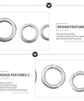 600 Piece Stainless Steel All Purpose Spring Gasket Washer Kit With Lock And Split Washers For Cars Trucks Buses Industrial Equipment Wind Turbines Machinery Marine Rail And More. Stainless steel split lock washers
