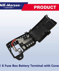 Heavy Duty Fuse Box Battery Terminal With Tough Cover For Chevy Cruze, showing connections and protective cover.