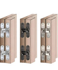 Hidden Cross Hinge Invisible Door System With Three Dimensional Adjustable 180 Degree Flat Folding Wooden Hinge