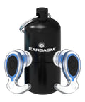 Waterproof Ear Plugs For Swimming And Watersports That Really Work, Comfortable Fit For Men Women And Kids shown with black case
