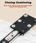 Heavy Duty Soft Close Drawer Slides With Bottom Mount Track Glides For Cabinets And Dressers, quiet closing cushion detail